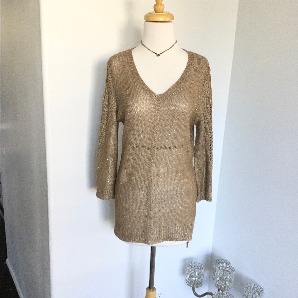 Knit Sweater Gold
